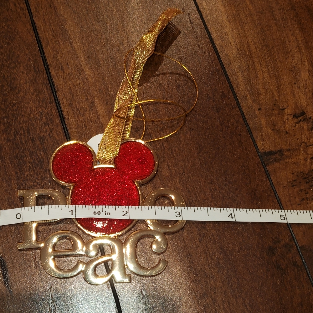 Disney Mickey Peace Ornament - Picture 4 of 5